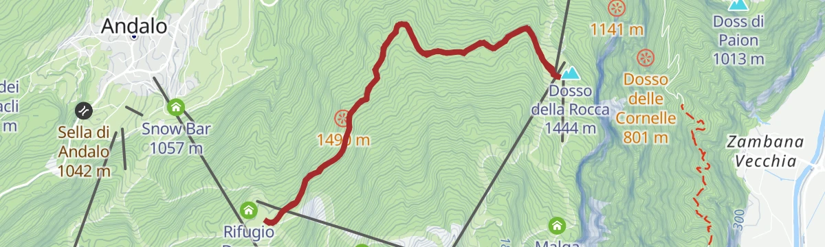 Route map: Dosson-Meriz